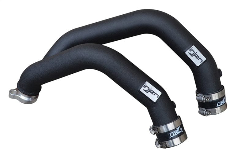 Injen 15-16 BMW M3(F80)/M4 (F82/83) 3.0L L6 Twin Turbo 2PC Aluminum Int. Charge Pipe - Wrinkle Black Secondary image