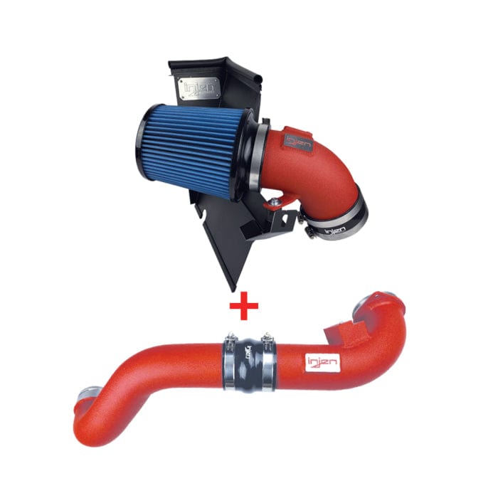 Kies-Motorsports Injen Injen 19-20 BMW Z4 / 2020 Toyota Supra 3.0L Turbo Intake and Charge Pipe Power Package - Wrinkle Red Main image