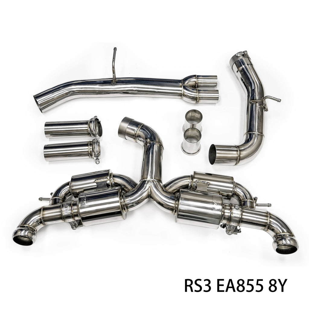 Kies-Motorsports JDY Performance JDY 2.5T RS3 8Y Racing Stainless Steel Exhaust - Catback