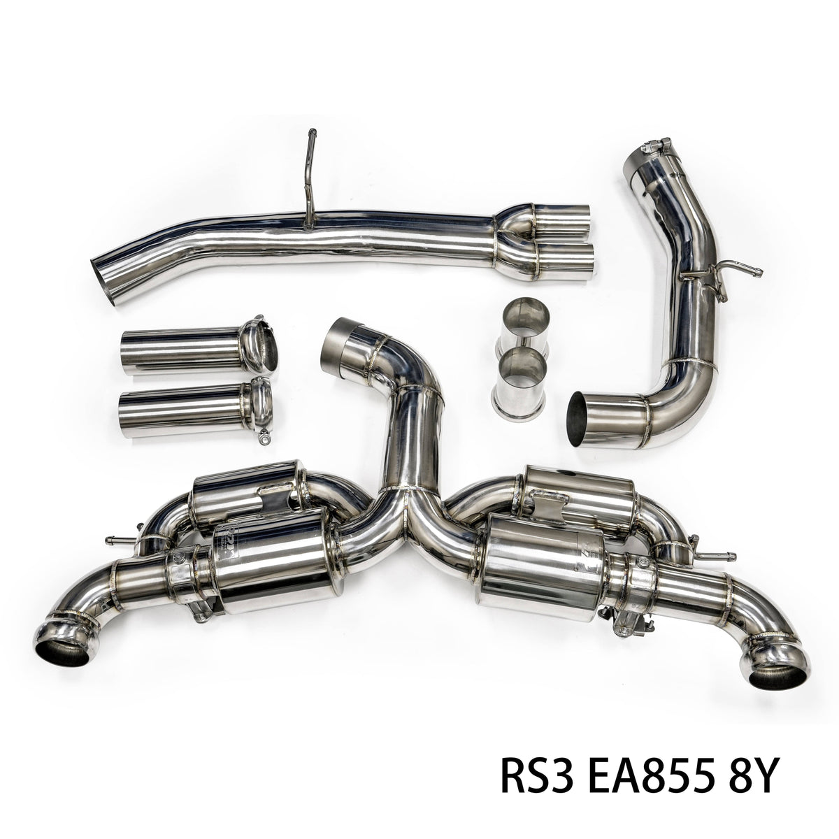 Kies-Motorsports JDY Performance JDY 2.5T RS3 8Y Racing Stainless Steel Exhaust - Catback