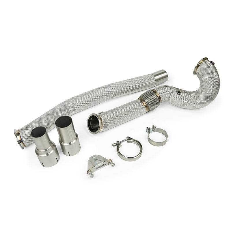 Kies-Motorsports JDY Performance JDY Freeflow Downpipe for Gen4 MQB Golf 8 R S3 8Y Ceramic Coating