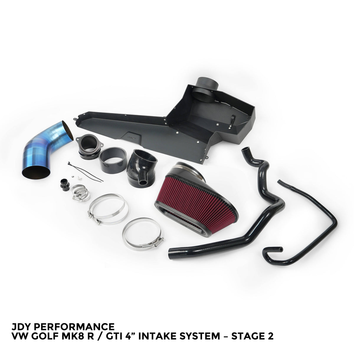Kies-Motorsports JDY Performance JDY Performance VW Golf MK8 R / GTI 4” Intake System – Stage 1 & Stage 2