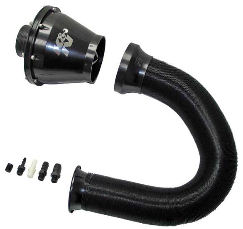 K&N Universal Apollo Black Cold Air Intake - 70mm OD FLG PP Secondary image