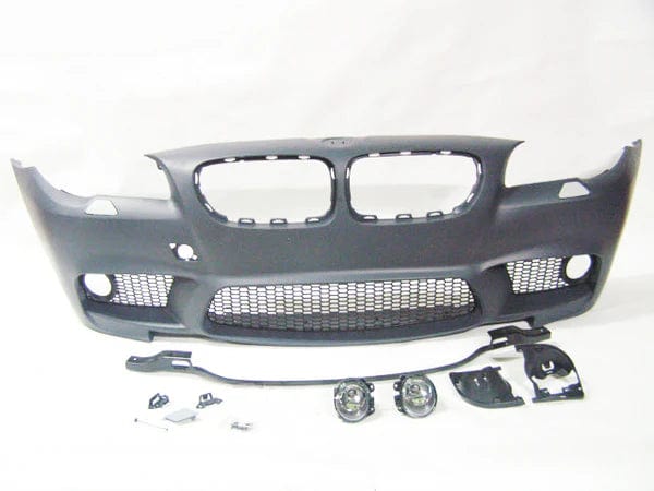 Kies Motorsports — close-up detail of 2011-2013 BMW 5 Series (F10) "M5 Style" Front Bumper Conversion Pre-LCI
