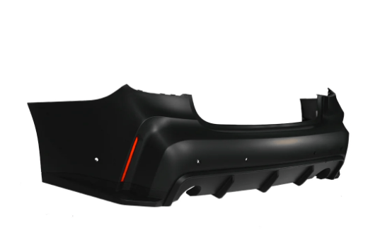 Kies Motorsports — front angle view of 2019-2022 BMW PRE-LCI G20 3 Series, M3 Style Rear Bumper