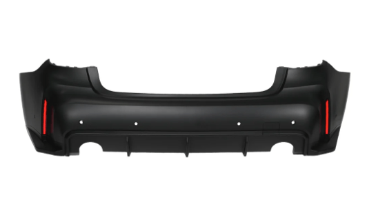 Kies Motorsports — close-up detail of 2019-2022 BMW PRE-LCI G20 3 Series, M3 Style Rear Bumper