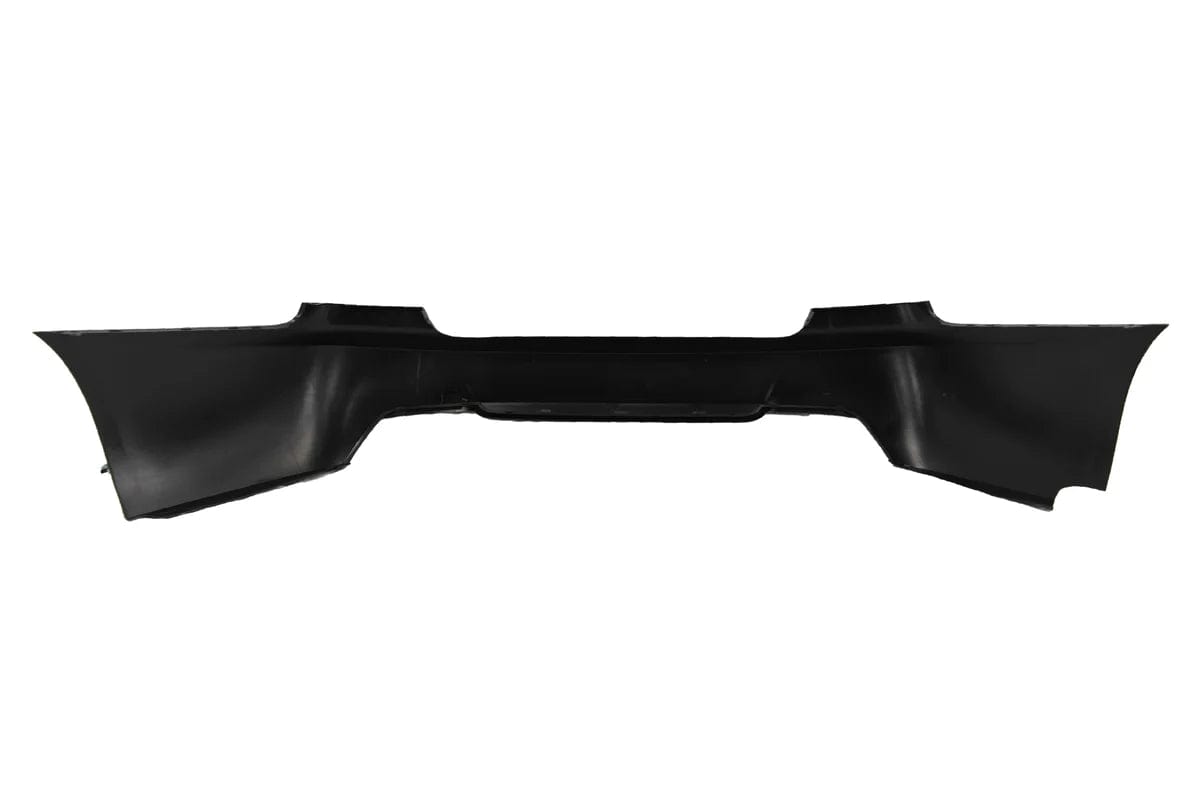 Kies Motorsports — BMW E92 E93 front bumper, installed on vehicle, rear three-quarter view, E92 E93