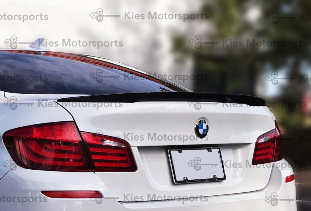 For BMW F10 Spoiler Performance 2010 - 2016 5 Series Sedan F10 Carbon  Spoiler Lips F10 M5 Rear Trunk Wings car styling - AliExpress