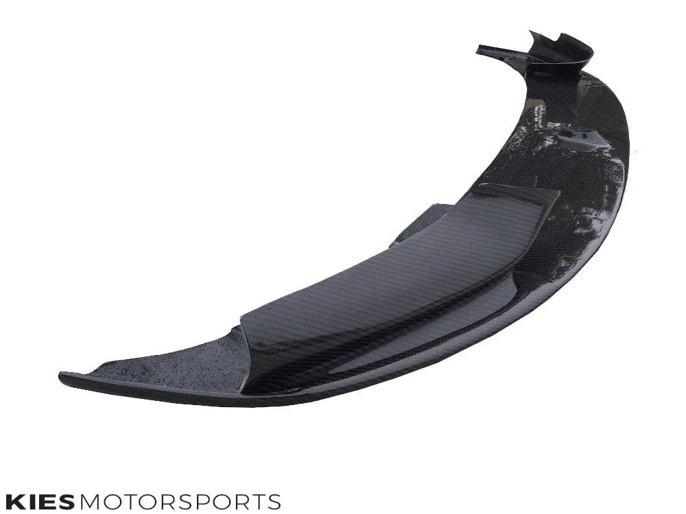 Kies Motorsports — Kies Carbon F10 5-Series performance-style front lip in dry carbon fiber on white background Main image