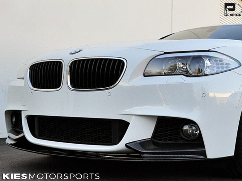 2011-2016 BMW 5 Series (F10) Performance Style Carbon Fiber Front Lip Secondary image
