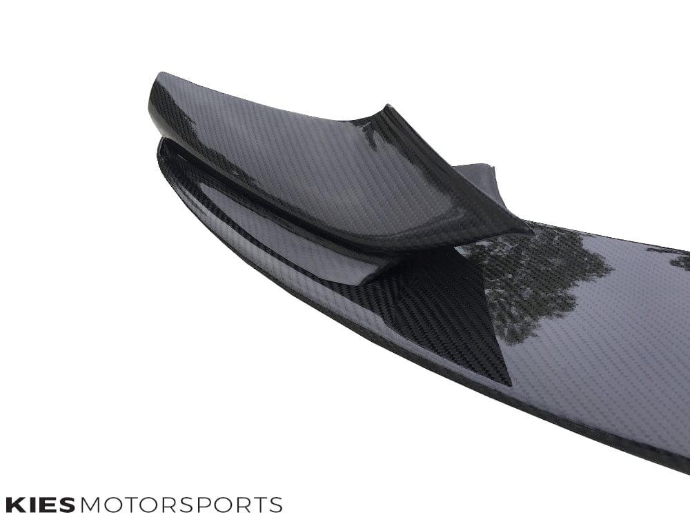 Kies Motorsports — Kies Carbon F10 front lip side profile showing splitter depth and aggressive styling