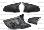 Kies Motorsports — front angle view of 2012-2018 BMW 3 Series (F30) & BMW 4 Series (F32) M Style Dry Carbon Fiber Mirror Covers