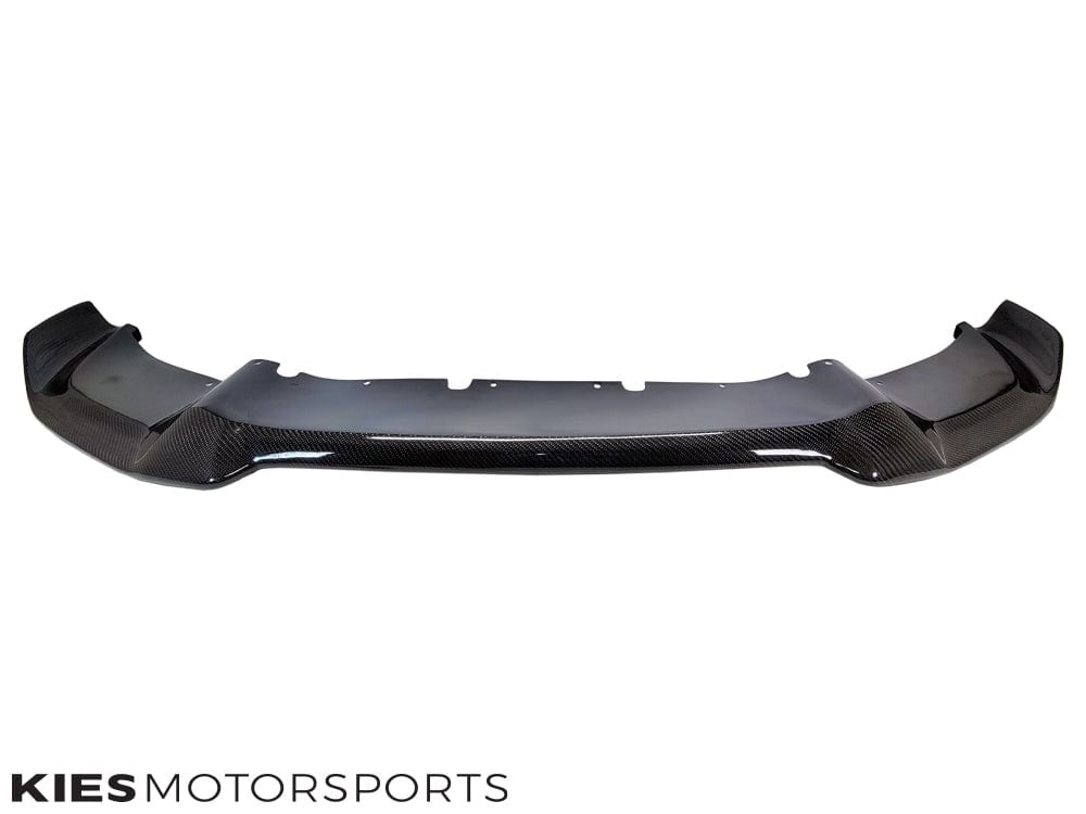 Kies Motorsports — front angle view of 2012-2018 BMW 3 Series (F30 / F31) "M2 Bumper CS Style" Carbon Fiber Front Lip