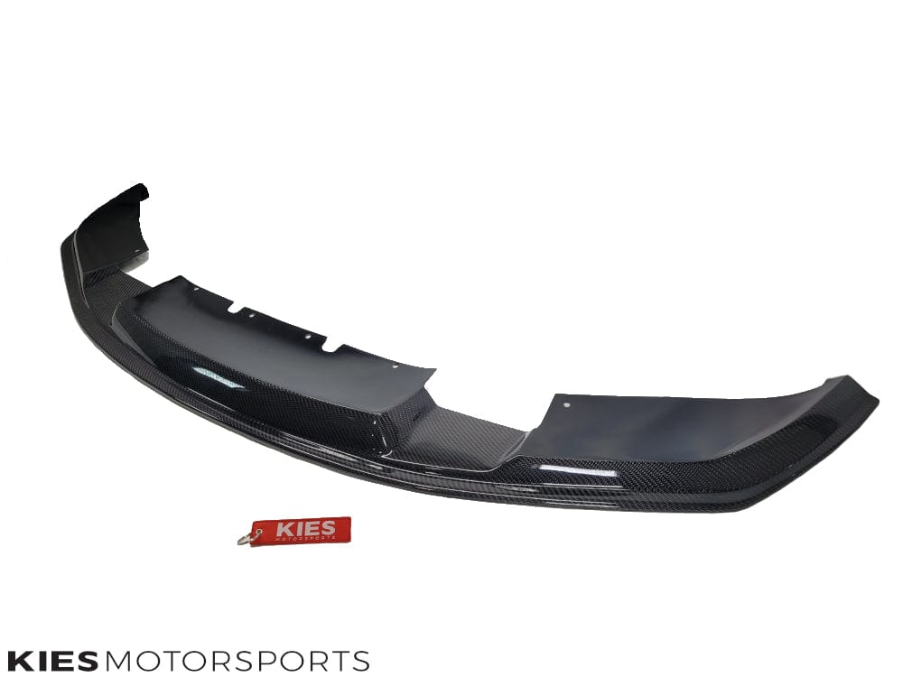 Kies Motorsports — detailed texture shot of 2012-2018 BMW 3 Series (F30 / F31) "M2 Conversion" Bumper Carbon Fiber Front Lip