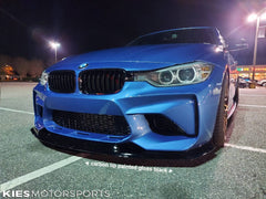 Kies-Motorsports Kies Carbon 2012-2018 BMW 3 Series (F30 / F31) M2 Conversion Bumper Carbon Fiber Front Lip