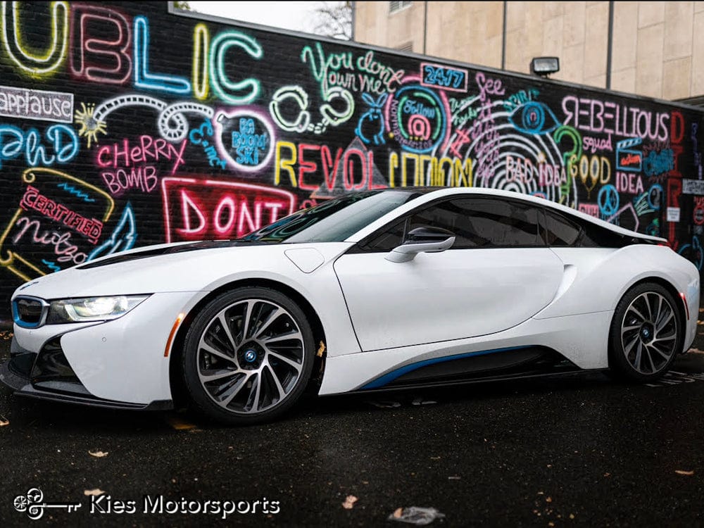 Kies-Motorsports Kies Carbon 2014-2020 BMW i8 (I12) Performance Inspired Carbon Fiber Aero Side Skirt Extensions
