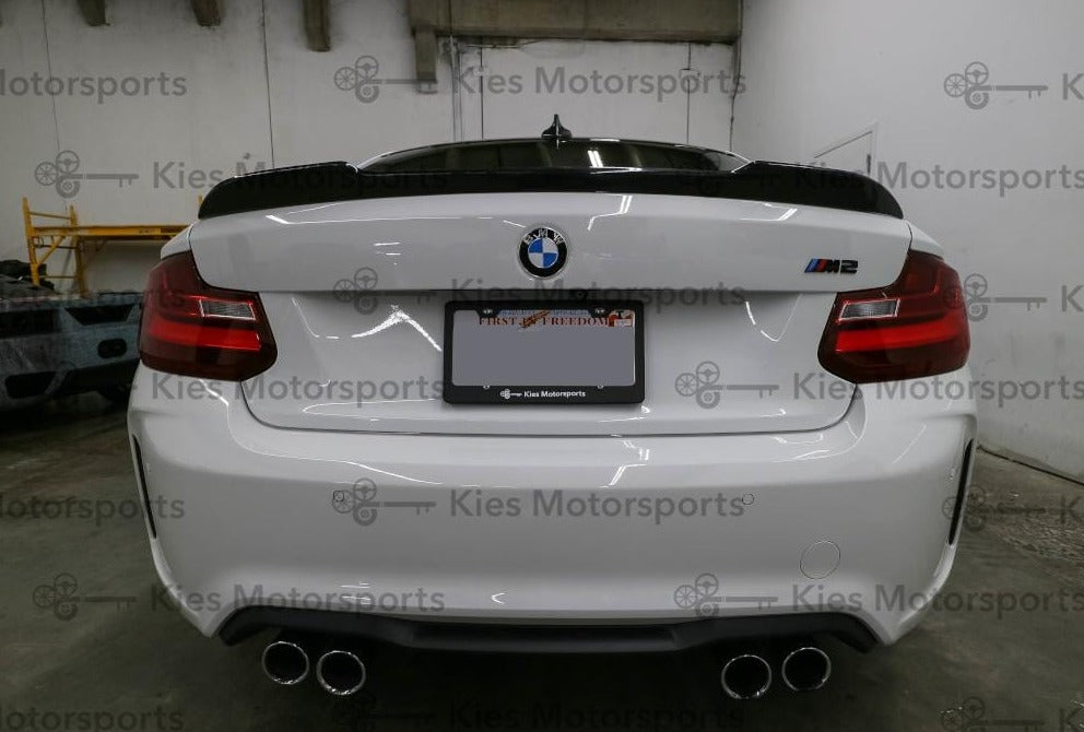 Gloss Black Trunk Spoiler Highkick For BMW 2 Series F22 Coupe 2014