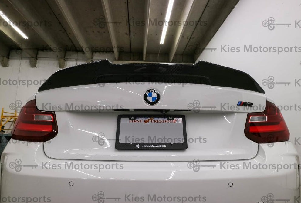 Kies-Motorsports Kies Carbon 2014-2021 BMW 2 Series (F22) / M2 (F87) PSM Aggressive High Kick Carbon Fiber Trunk Spoiler