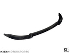 Kies Motorsports — rear angle view of 2014-2021 BMW M3 (F80) & M4 (F82 / F83) Competition Inspired Carbon Fiber Front Lip