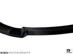 Kies Motorsports — installed on-vehicle shot of 2014-2021 BMW M3 (F80) & M4 (F82 / F83) Competition Inspired Carbon Fiber Front Lip