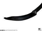 Kies Motorsports — close-up detail of 2014-2021 BMW M3 (F80) & M4 (F82 / F83) Competition Inspired Carbon Fiber Front Lip