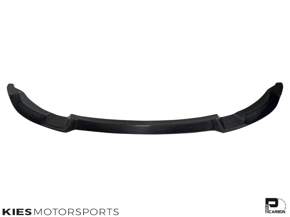 Kies Motorsports — front angle view of 2014-2021 BMW M3 (F80) & M4 (F82 / F83) Competition Inspired Carbon Fiber Front Lip