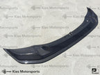 Kies Motorsports — front angle view of 2014-2021 BMW M3 (F80) & M4 (F82 / F83) GTS Style Carbon Fiber Front Lip (Adjustable 2 Piece)