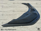 Kies Motorsports — close-up detail of 2014-2021 BMW M3 (F80) & M4 (F82 / F83) GTS Style Carbon Fiber Front Lip (Adjustable 2 Piece)