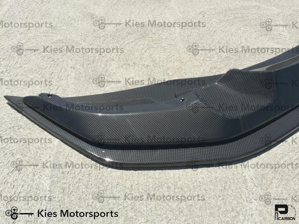 Kies-Motorsports Kies Carbon 2014-2021 BMW M3 (F80) & M4 (F82 / F83) GTS Style Carbon Fiber Front Lip (Adjustable 2 Piece)