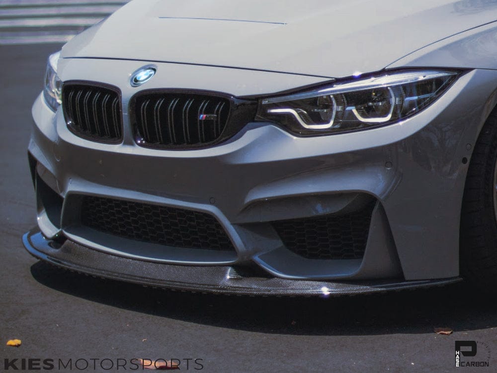 Kies Motorsports — alternate angle of 2014-2021 BMW M3 (F80) & M4 (F82 / F83) J Type Carbon Fiber Front Lip