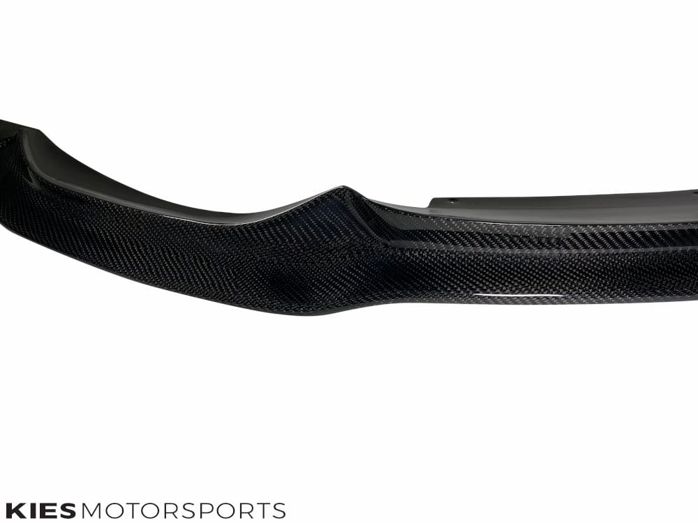 Kies Motorsports — alternate angle of 2014-2021 BMW M3 (F80) & M4 (F82 / F83) R Style Carbon Fiber Front Lip