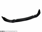 Kies Motorsports — close-up detail of 2014-2021 BMW M3 (F80) & M4 (F82 / F83) R Style Carbon Fiber Front Lip