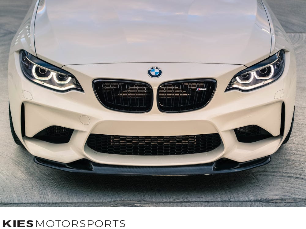 Kies Motorsports — close-up detail of 2015-2017 BMW M2 (F87) GTS Style Carbon Fiber Front Lip