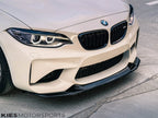 Kies Motorsports — installed on-vehicle shot of 2015-2017 BMW M2 (F87) GTS Style Carbon Fiber Front Lip