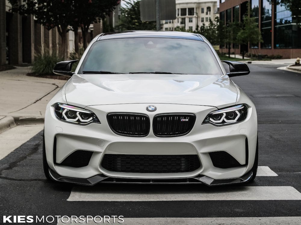 Kies Motorsports — side profile of 2015-2017 BMW M2 (F87) R Type Carbon Fiber Front Lip