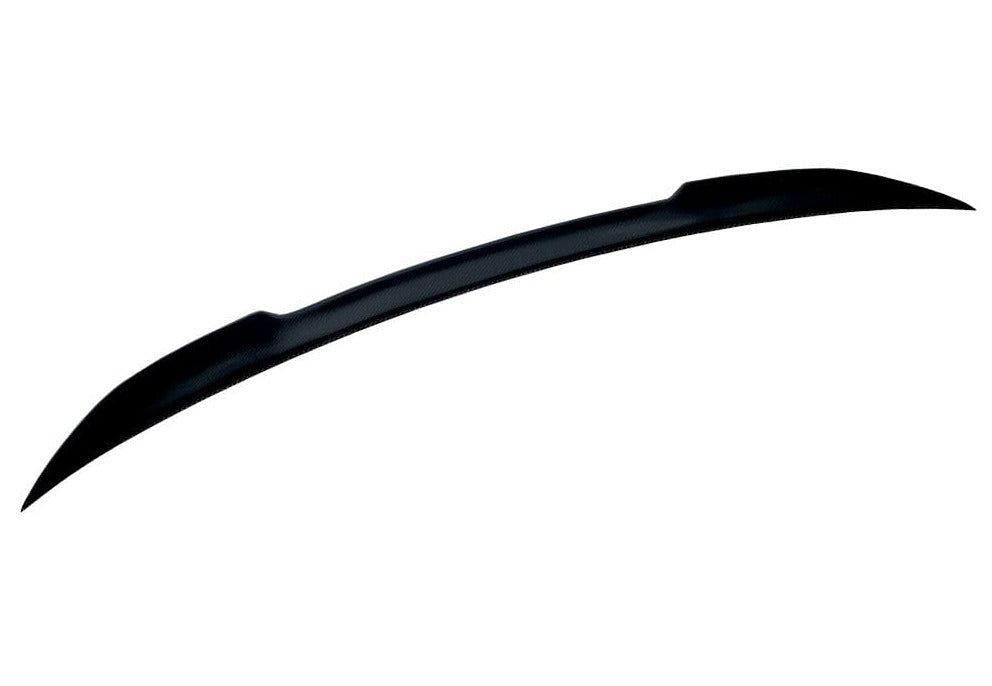 Kies Motorsports — front angle view of 2015-2020 BMW M4 (F82) Competition Inspired High Kick Carbon Fiber Trunk Spoiler
