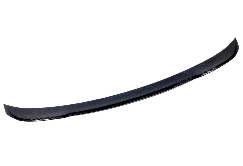 Kies Motorsports — rear angle view of 2015-2020 BMW M4 (F82) Competition Inspired High Kick Carbon Fiber Trunk Spoiler