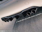 Kies Motorsports — rear angle view of Kies 2015-2022 BMW M2 / M2C (F87) MTC Style Carbon Fiber Rear Diffuser