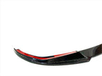 Kies Motorsports — BMW G20 3 Series with performance carbon front lip, front three-quarter angle highlighting the lip's M-inspired contour
