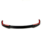 Kies Motorsports — close-up of carbon weave and edge detail on G20 M Performance style front lip, showing precision fitment to M Sport bumper