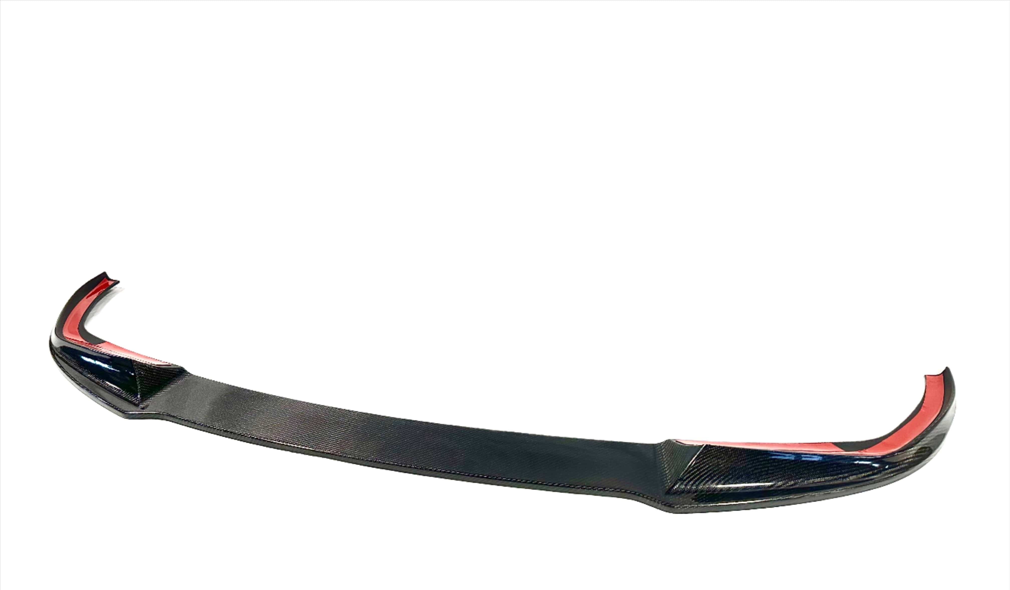 Kies Motorsports — performance-inspired carbon fiber front lip on BMW G20 3 Series M Sport, front view showing aggressive M-style splitter design Main image