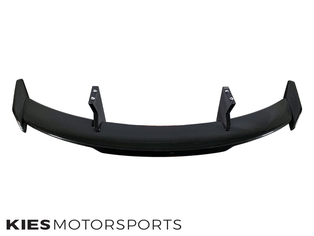 Kies Motorsports — front angle view of 2019+ BMW 3 Series / 4 Series (G20, G22, G80, G82, G83) Performance Style Gooseneck Trunk Spoiler Main image