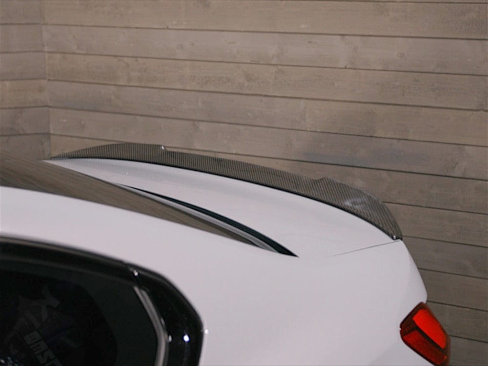 Kies Motorsports — alternate angle of 2019+ BMW 3 Series (G20) & (G80) Competition Inspired Carbon Fiber Trunk Spoiler