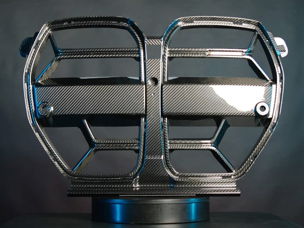 2020-2025 BMW M3 (G80) / M4 (G82 / G83) CSL Inspired Dry Carbon Full Replacement Kidney Grille Secondary image