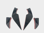 Kies Motorsports — front angle view of 2020-2025 BMW M3 (G80) / M4 (G82 / G83) VS Style Dry Carbon Fiber 4pc Canard Set