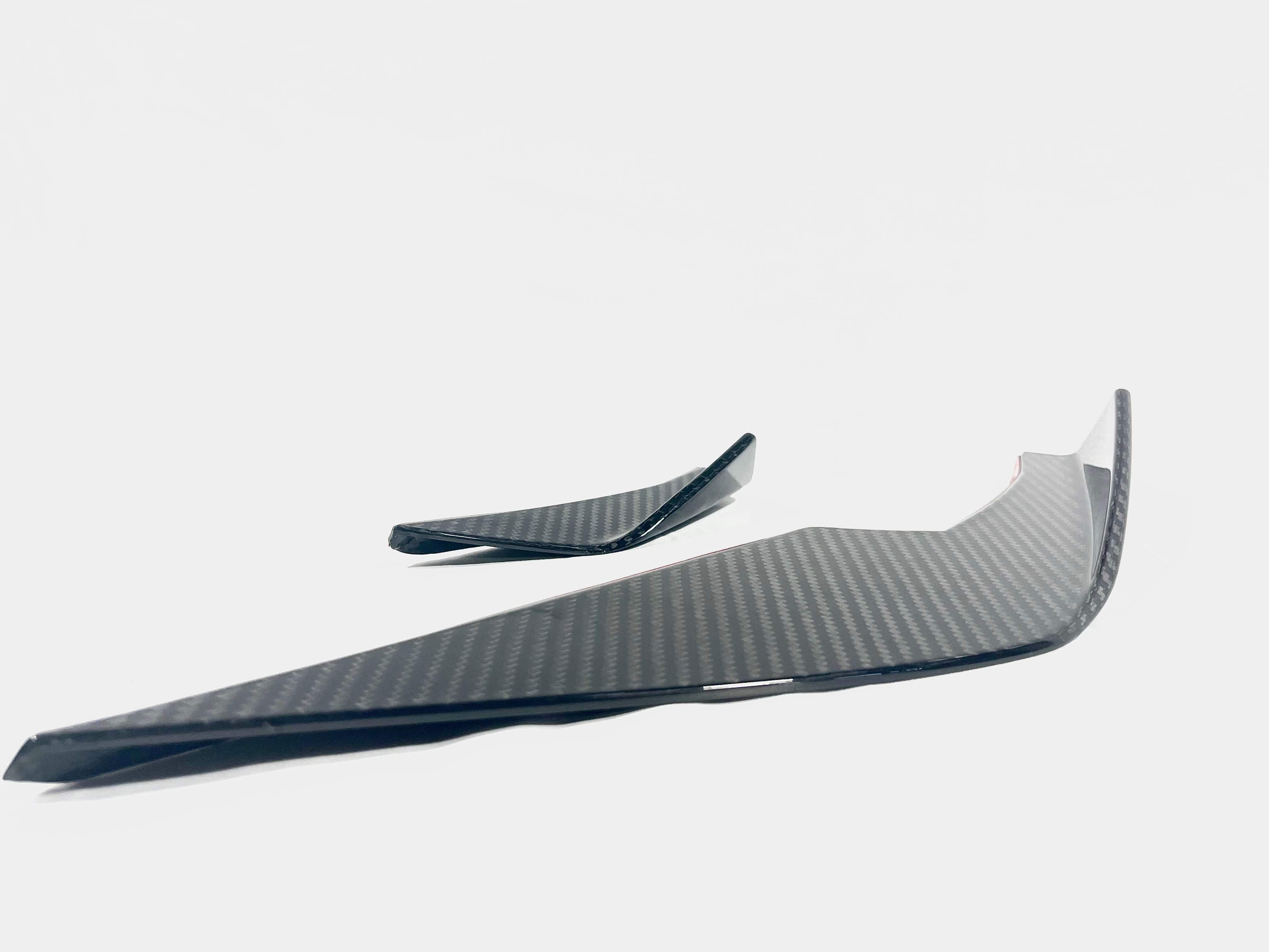 Kies-Motorsports Kies Carbon 2020-2025 BMW M3 (G80) / M4 (G82 / G83) Dry Carbon Fiber 4pc Canard Set