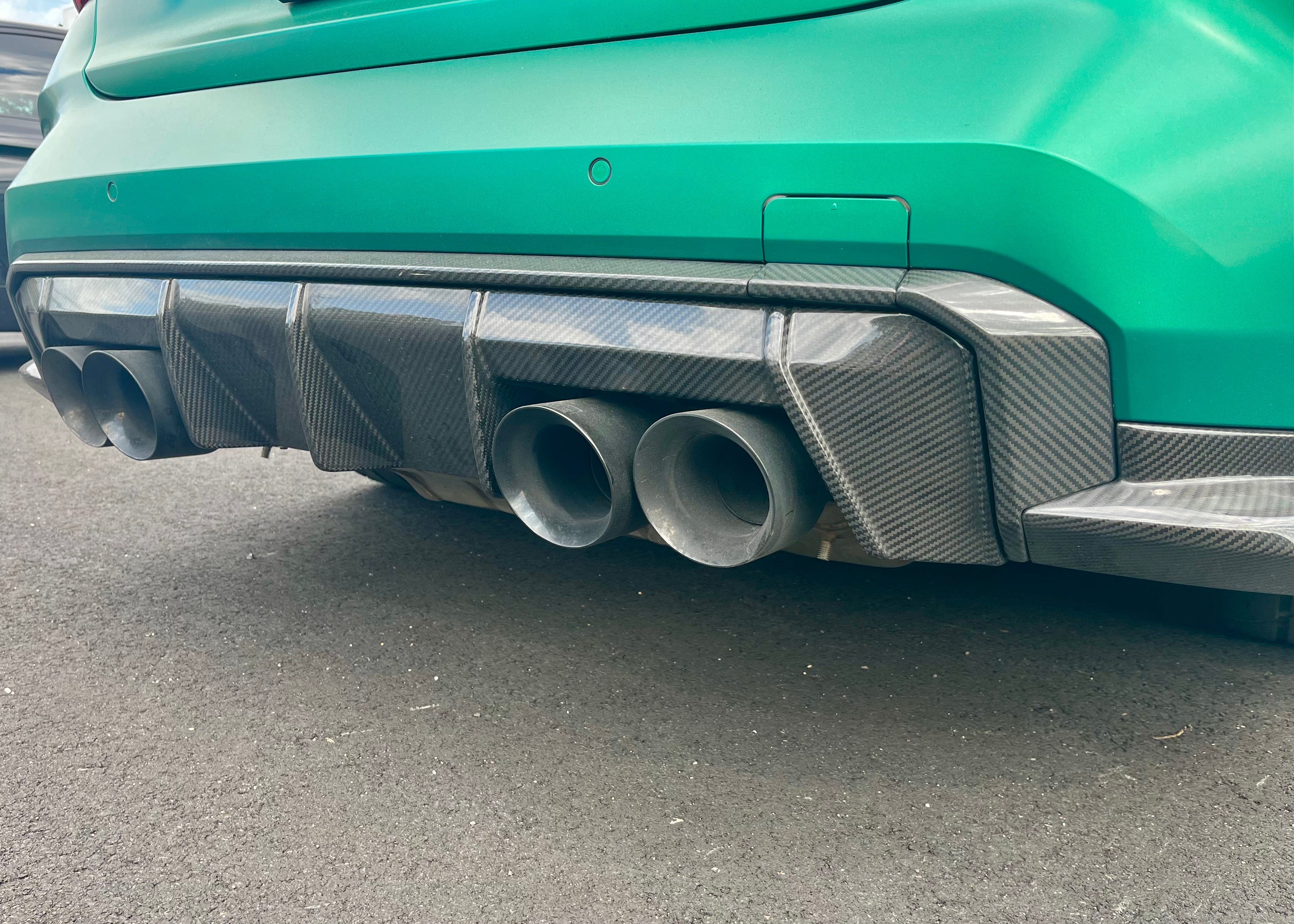 Kies-Motorsports Kies Carbon 2020-2025 BMW M3 (G80) / M4 (G82 / G83) Performance Style Dry Carbon Fiber Rear Center Diffuser
