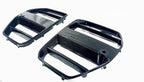 Kies Motorsports — close-up detail of 2020-2025 BMW M3 (G80) / M4 (G82 / G83) Vorsteiner Inspired Dry Carbon Full Replacement Kidney Grille