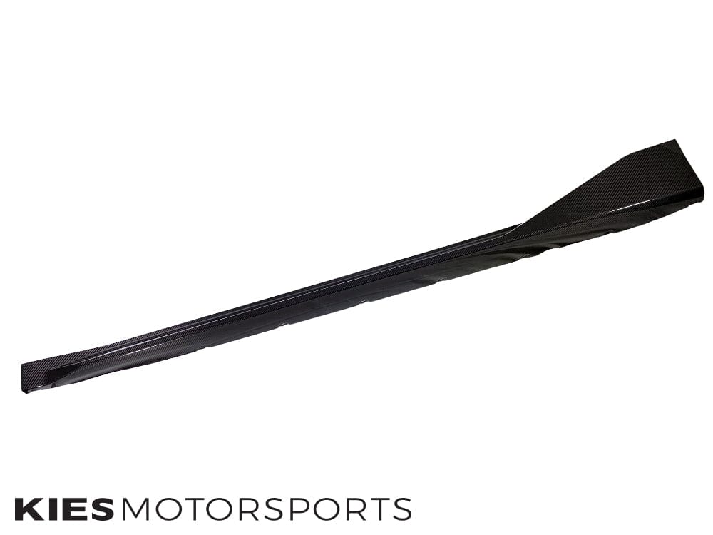 2020-2025 BMW M3 / M4 (G80 / G82 / G83) Performance Inspired Dry Carbon Fiber Side Skirt Extensions with Wing Secondary image