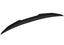 Kies Motorsports — PSM aggressive high kick carbon fiber trunk spoiler on BMW G22 4 Series, rear view showing dramatic upward kick profile